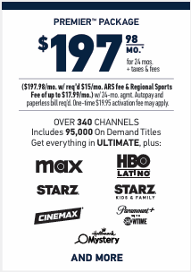 DIRECTV's Premier Package