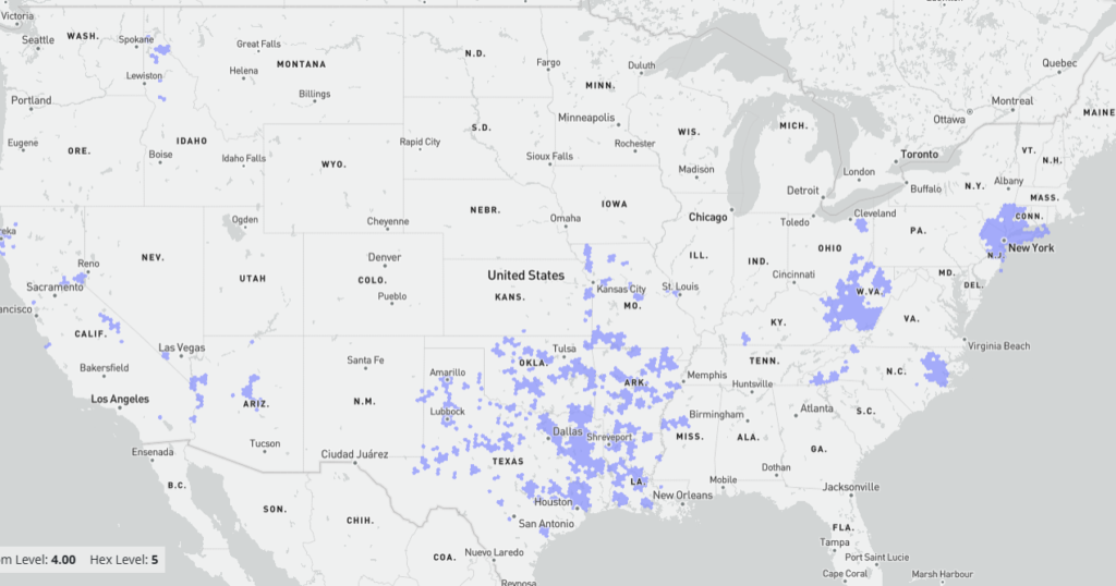 Optimum cable availability map