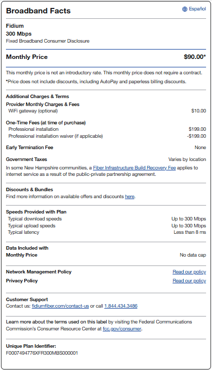 Consoloditated communications broadband facts 300 mbps at 90 a month standard pricing get a promo